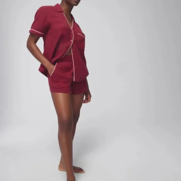 NWT Soma Cotton Gauze Short-Sleeve Pajama Set - Picture 12 of 12
